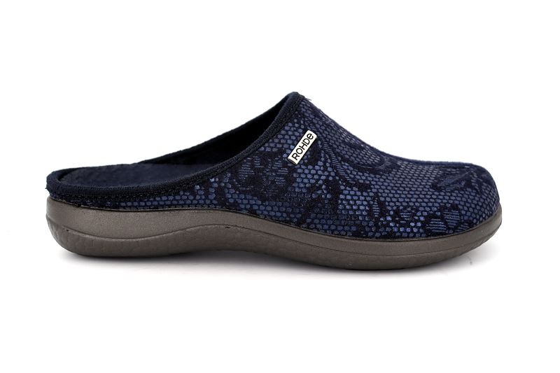 Rohde chaussons pantoufles baro bleu