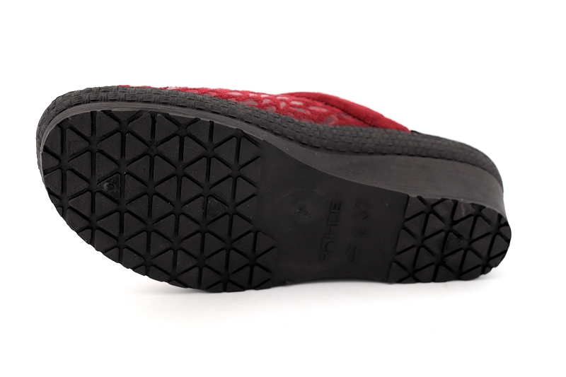 Rohde chaussons pantoufles samo rouge6554501_5