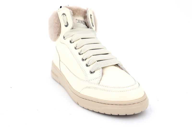 Candice cooper baskets vela mid fur blanc6556001_2