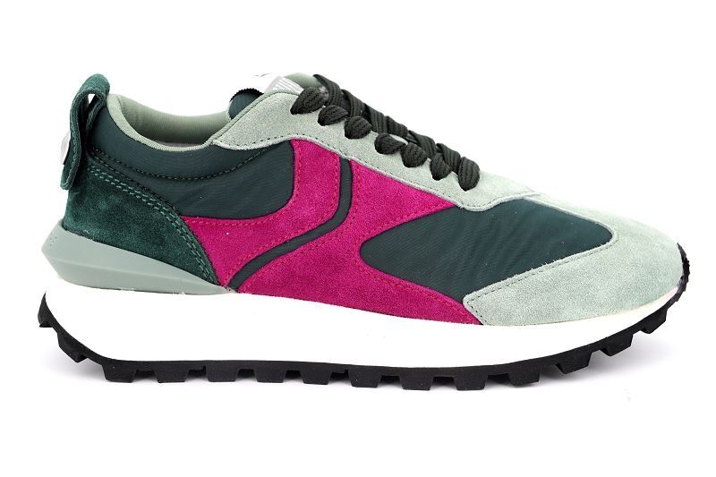 Voile blanche baskets qwark vert