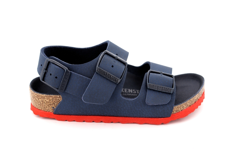 Birkenstock enf sandales nu pieds milano kids bf bleu