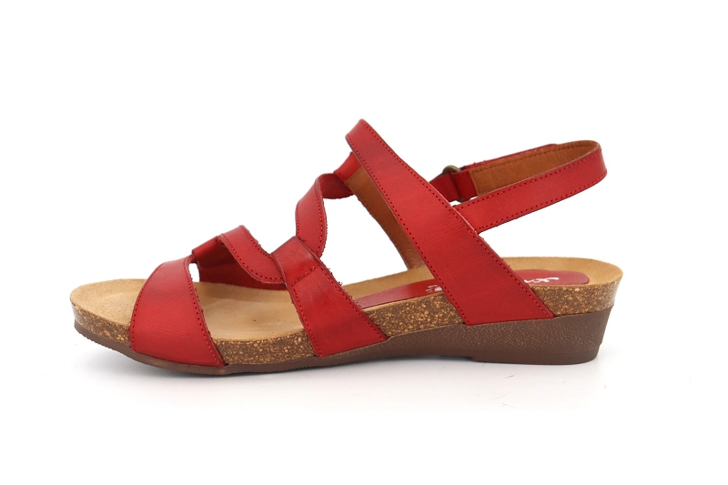 Xapatan sandales nu pieds paula rouge6579801_3