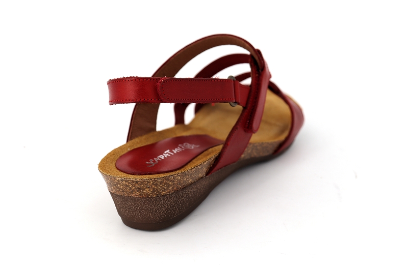 Xapatan sandales nu pieds paula rouge6579801_4