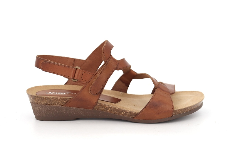 Xapatan sandales nu pieds paula marron