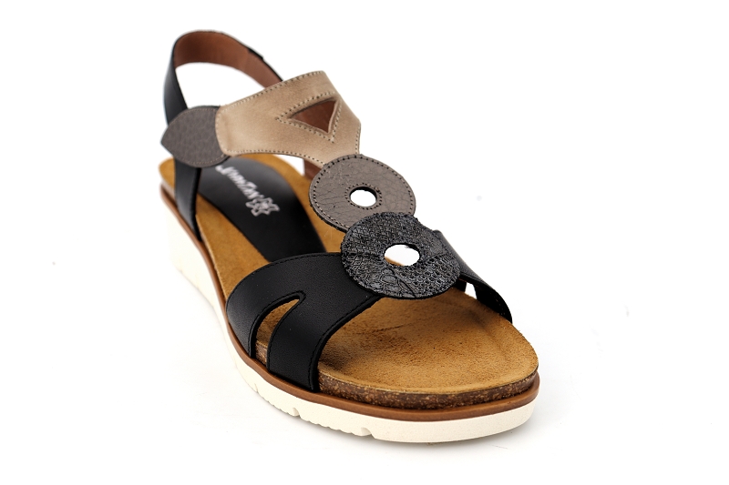 Xapatan sandales nu pieds fevra noir6580201_2