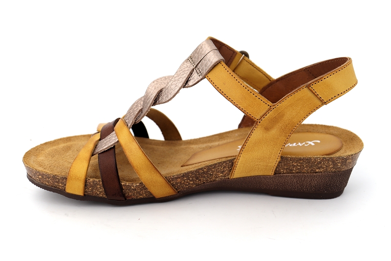 Xapatan sandales nu pieds marieta jaune6580302_3