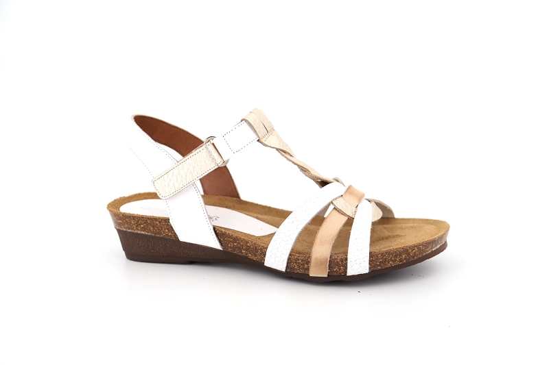 Xapatan sandales nu pieds marieta blanc