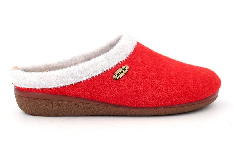 Semelflex chaussons pantoufles dolomite 2 rouge