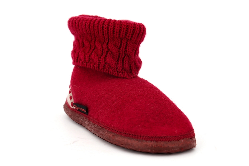 Giesswein chaussons pantoufles freiburg rouge6593801_2