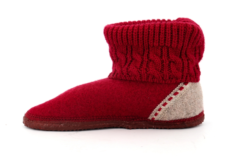 Giesswein chaussons pantoufles freiburg rouge6593801_3