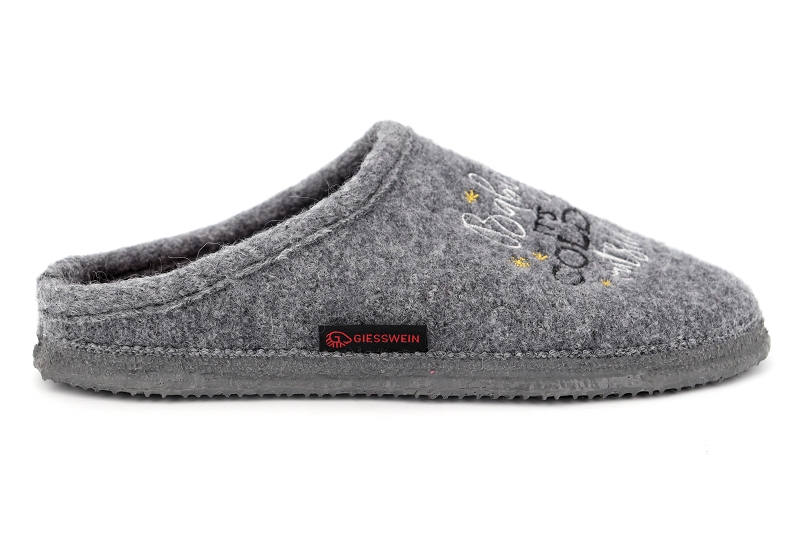 Giesswein chaussons pantoufles naunhof gris