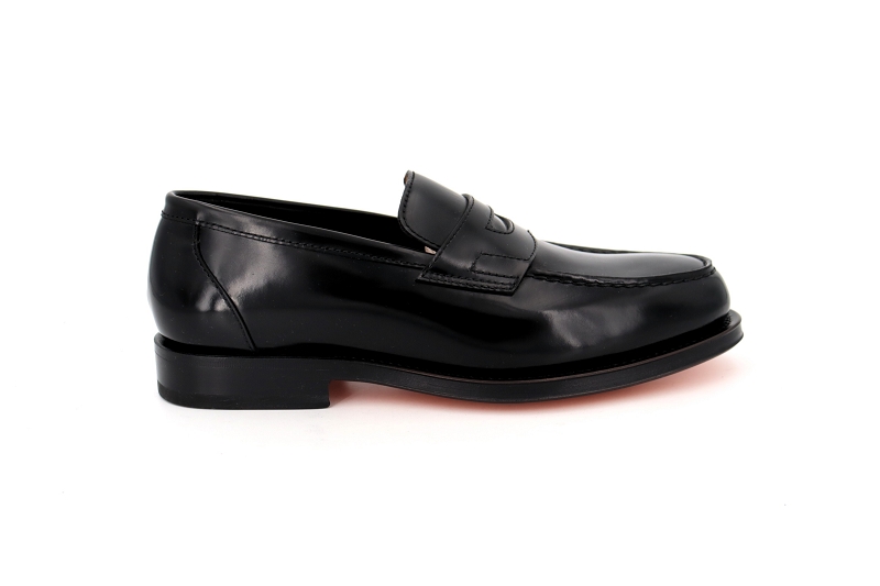 Santoni mocassins marc noir