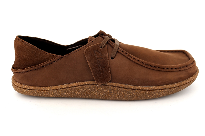 Clarks derbies pilton wallabee marron