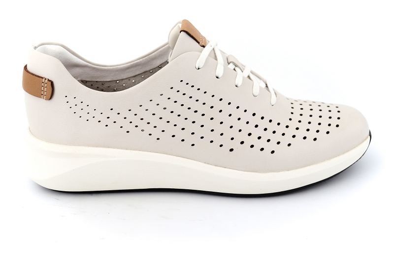 Clarks baskets un rio tie blanc