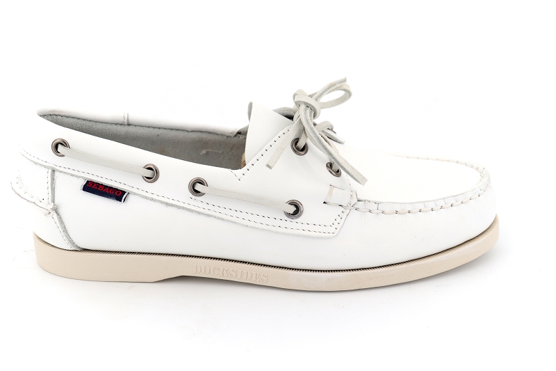 Sebago bateaux docksides portland blanc