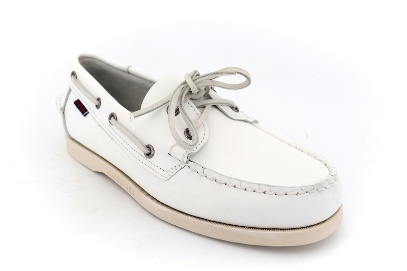 Sebago bateaux docksides portland blanc7015303_2