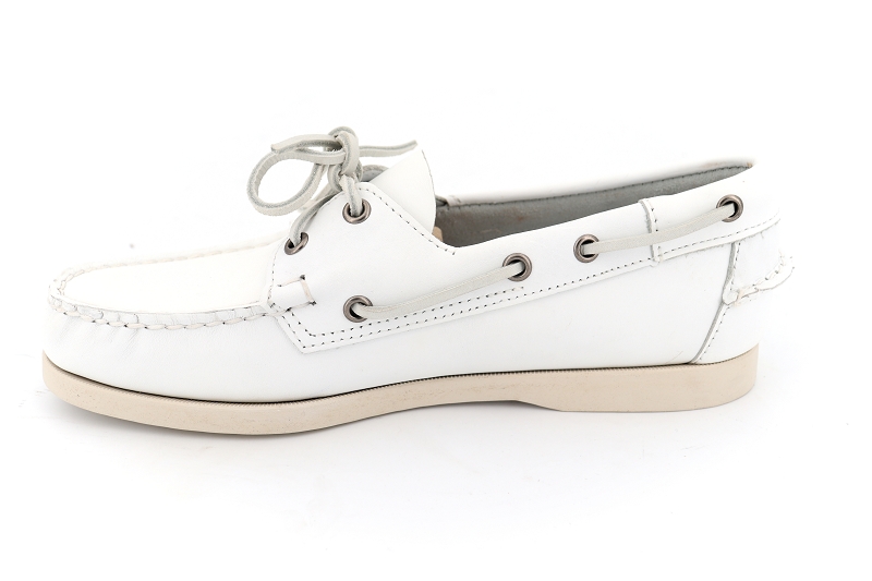 Sebago bateaux docksides portland blanc7015303_3