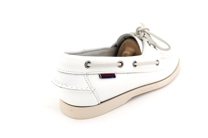 Sebago bateaux docksides portland blanc7015303_4