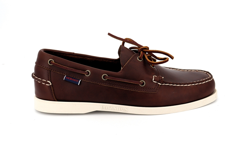 Sebago bateaux docksides portland waxed marron