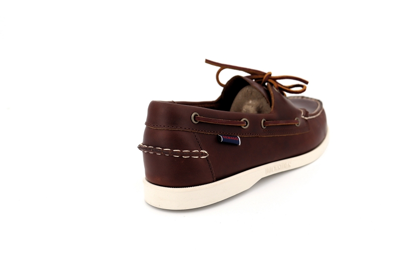 Sebago bateaux docksides portland waxed marron7015401_4