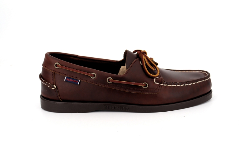 Sebago bateaux docksides portland waxed marron