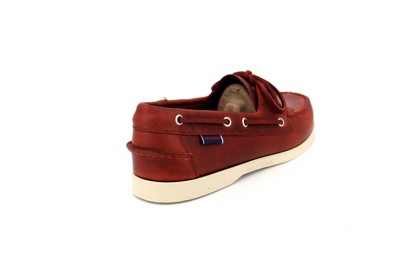 Sebago bateaux docksides portland waxed orange7015403_4