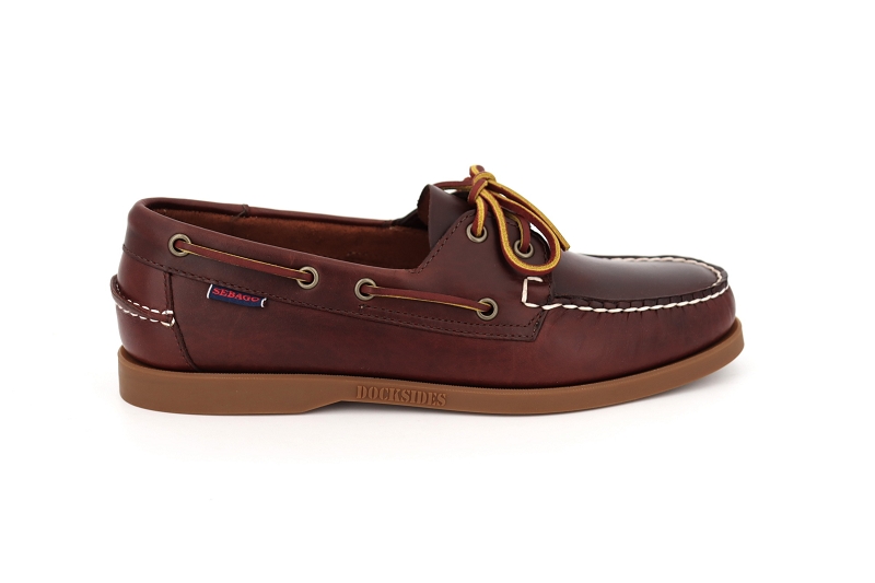 Sebago bateaux docksides portland waxed marron