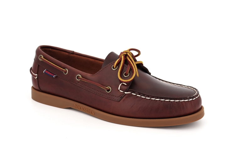 Sebago bateaux docksides portland waxed marron7015404_2