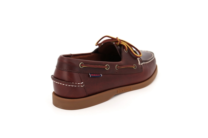 Sebago bateaux docksides portland waxed marron7015404_4