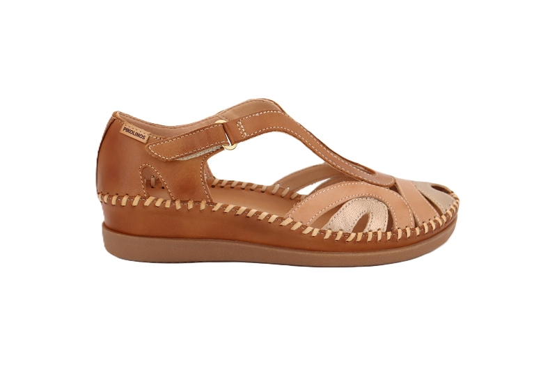 Pikolinos sandales nu pieds nel marron