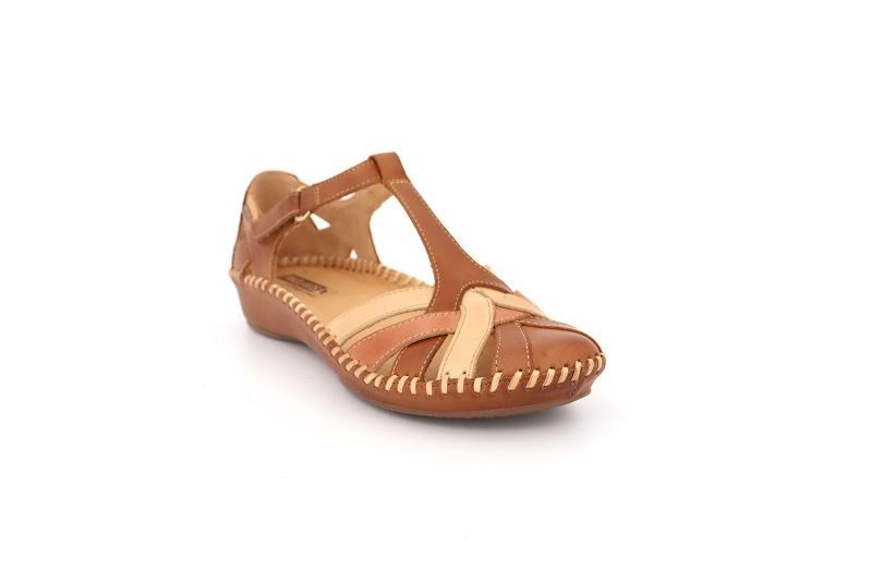 Pikolinos sandales nu pieds pegas marron7016702_2