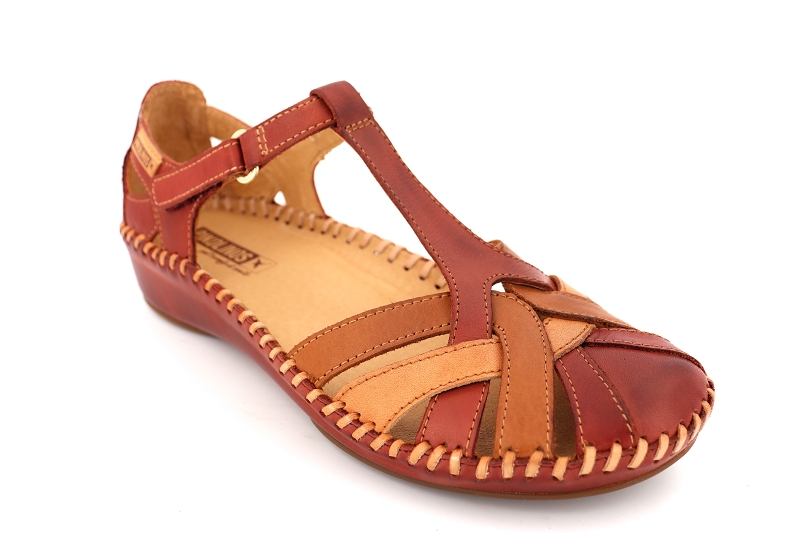 Pikolinos sandales nu pieds pegas rouge7016703_2