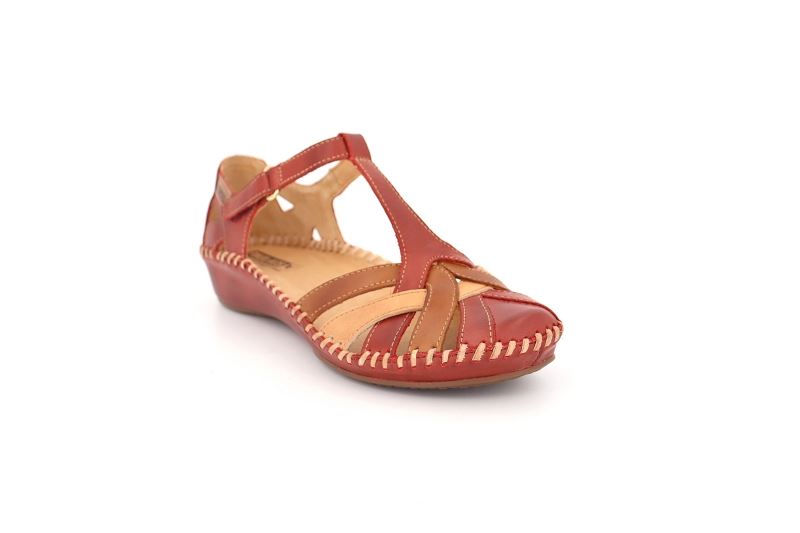 Pikolinos sandales nu pieds pegas rouge7016703_2