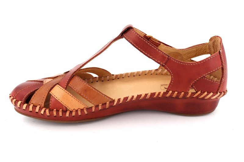 Pikolinos sandales nu pieds pegas rouge7016703_3