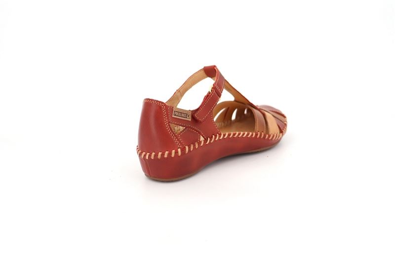 Pikolinos sandales nu pieds pegas rouge7016703_4