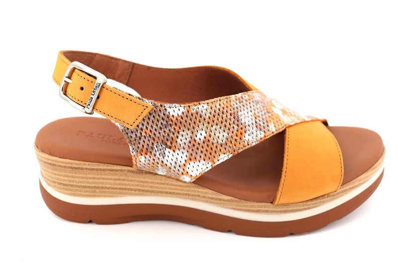 Paula urban sandales nu pieds celina orange