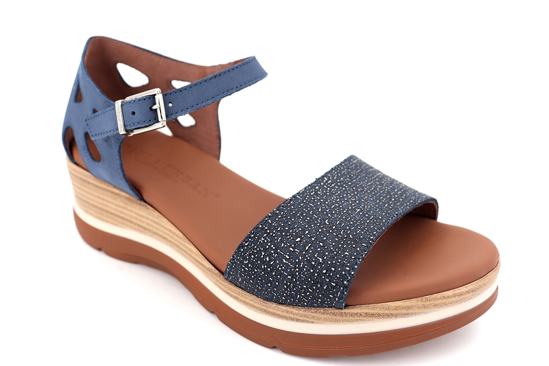 Paula urban sandales nu pieds doro bleu7017701_2