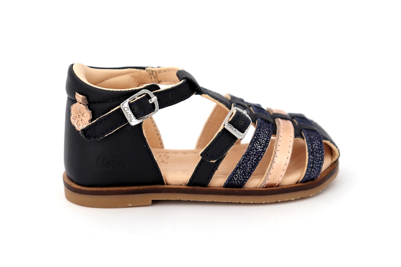 Aster sandales nu pieds nini bleu