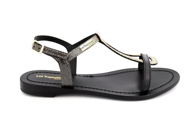 Les tropeziennes sandales nu pieds hamablak noir