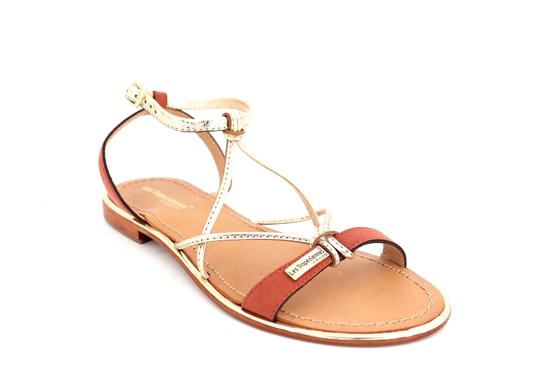 Les tropeziennes sandales nu pieds hironbuc orange7204102_2