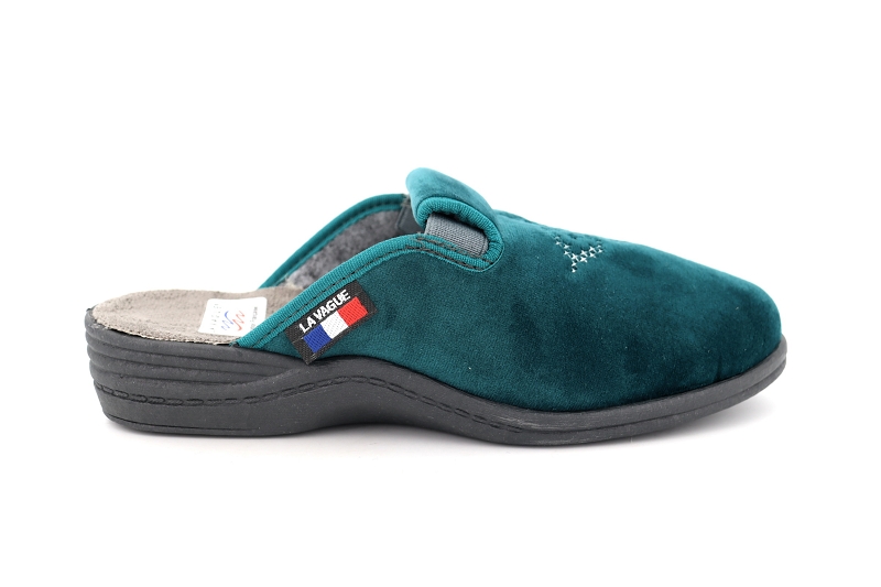 La vague chaussons pantoufles grevin vert