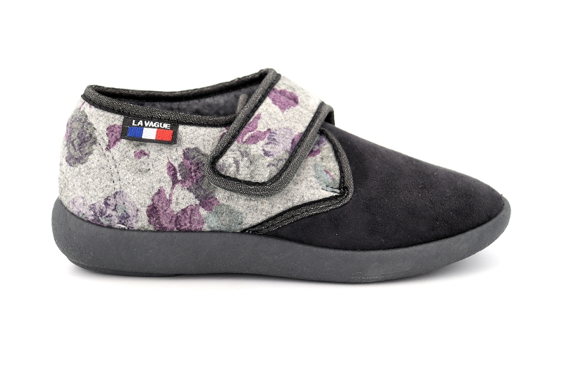 La vague chaussons pantoufles nouri gris