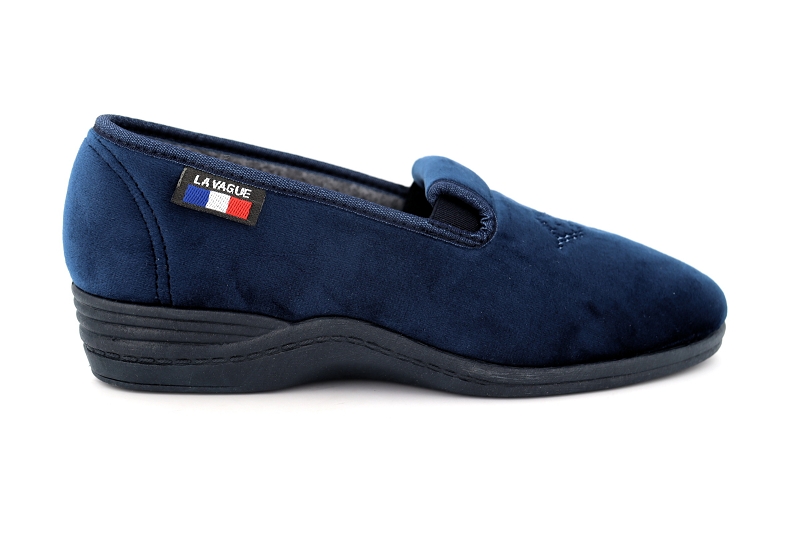 La vague chaussons pantoufles gretel bleu