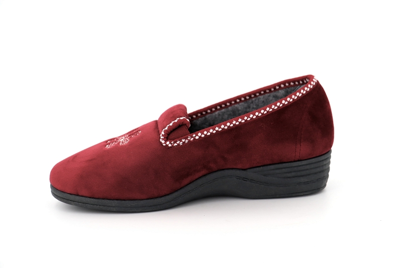 La vague chaussons pantoufles gretel bordeaux7400903_3