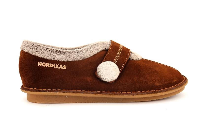 Nordikas chaussons pantoufles perpignan marron