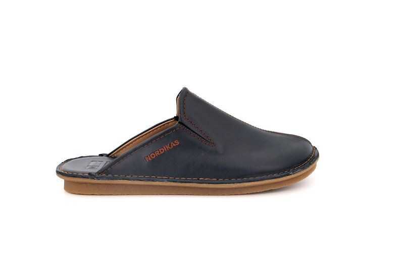 Nordikas chaussons pantoufles cherbourg bleu