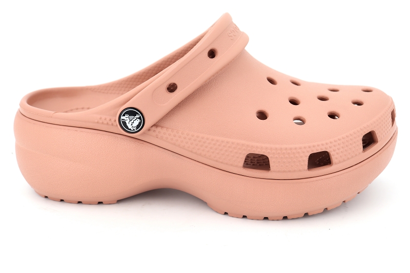 Crocs mules et sabots classic platform clog rose