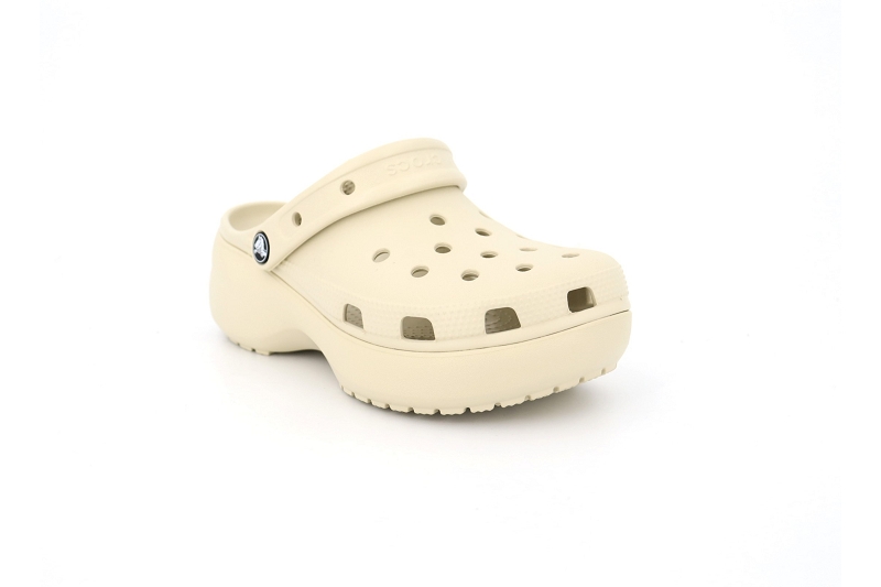 Crocs mules et sabots classic platform clog beige7422503_2