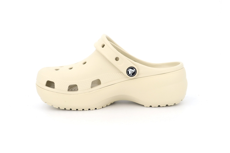 Crocs mules et sabots classic platform clog beige7422503_3