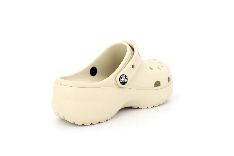 Crocs mules et sabots classic platform clog beige7422503_4